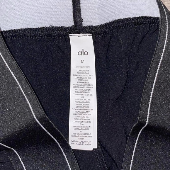 ALO Yoga Black Wide-Leg Trousers - Picture 5 of 6